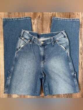 Gap 90’s loose Carpenter Mid Rise  Blue Denim Jeans 27 Long